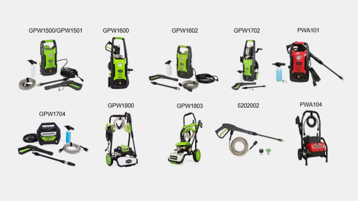 Greenworks, Powerworks Pressure Washer Spray Gun Recall - ConsumerReports.org