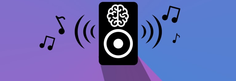 2018 smart speakers, illustrated by a simple drawing of a speaker with a brain (it's less creepy than it sounds), will get more competition in 2018.
