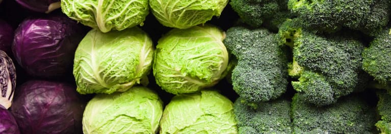 Cabbage, brussels sprouts, and broccoli are Cruciferous Vegetables