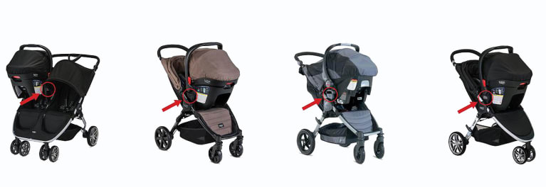 britax b agile travel system recall