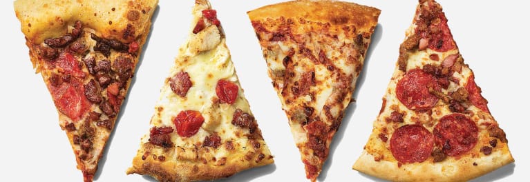 Slices of Delivery Pizza