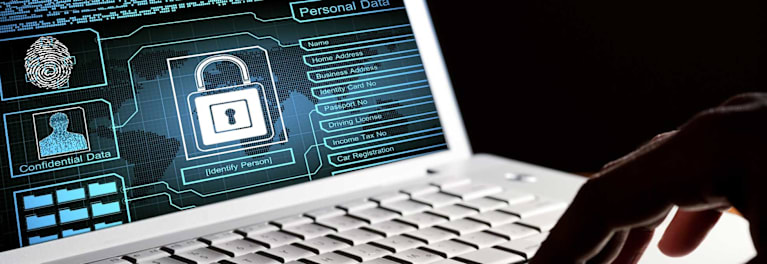 An image of a computer screen displaying private data, information that Internet Service Providers are regulated from collecting, but other online companies—such as Google and Facebook—are not.