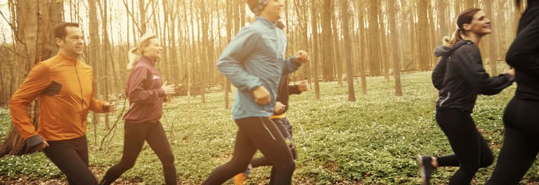 People jogging. Regular exercise can be an effective immunity booster. 
